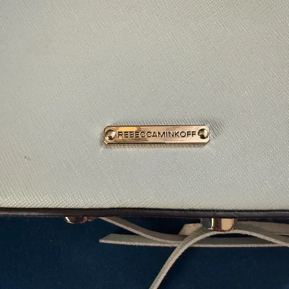 Rebecca Minkoff Light Green and Gold Crossbody Bag - Picture 2 of 6